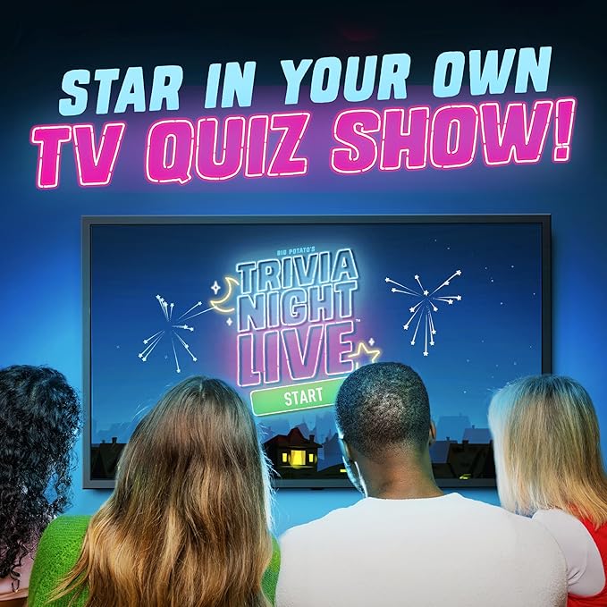 Trivia Night Live: Host Your Own Quiz Show, New Board Game for Families and Friends, Family Board Game, 2-6 Players, Age 12+