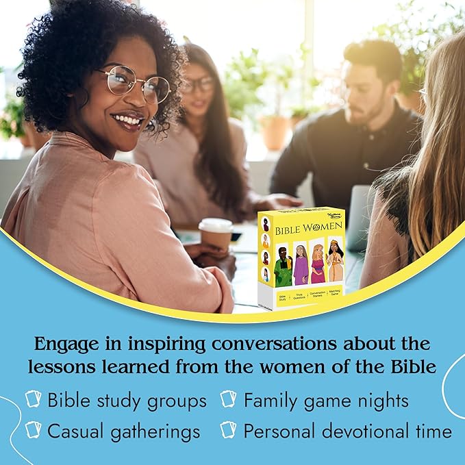 Kulture Games Bible Women - Christian Card Game with 50 Inspiring Bible Stories – Bible Trivia| Bible Trivia | Conversation Starters | Biblical Game