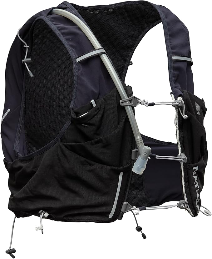 Nathan 12L Hydration Vest ??Quick-Fit Adjustments, Breathable Mesh, 1.6L Bladder, 8.8 oz, 6 Pockets, Pinnacle Pro