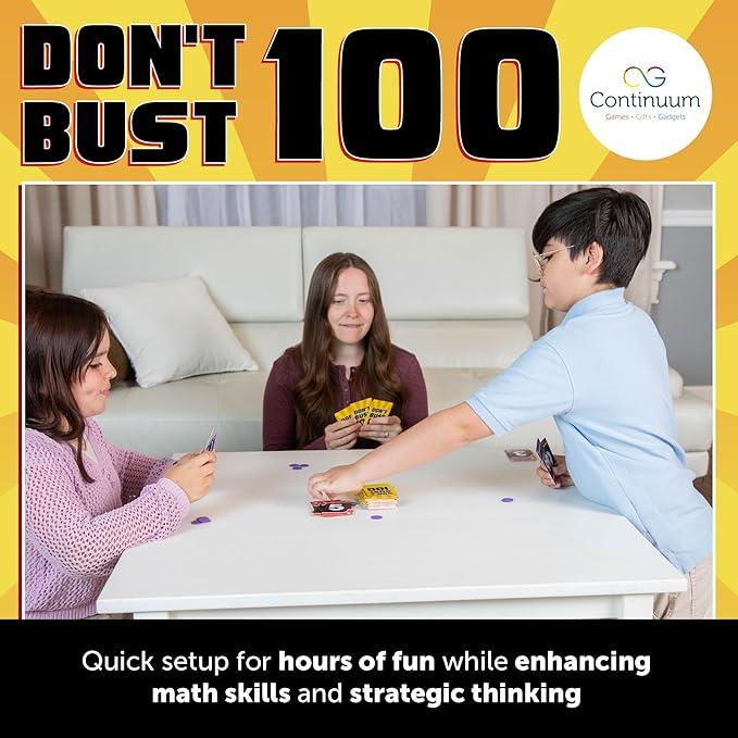 Continuum Games Don't Bust 100 Family Board Game for 3-6 Players Ages 6 and Up