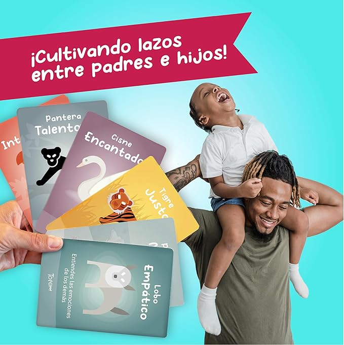 Totem Español Junior Juego para Niños ??Juego de Cartas Educativo y Divertido para 5 Años+, Fomenta Autoestima y Empatía, Actividades para la Escuela y la Familia (Junior Edition - Spanish Box)