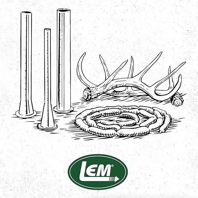 LEM Products Mahogany Fibrous Casings, 1 ½ Inches x 12 Inches, Non-Edible Sausage Casings, Stuffs Approximately 1 Pound Per Casing, Great for Summer Sausage, Pepperoni, and Salami, 25 Count Pack