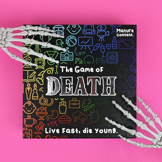 Gift Republic Game of Death ??Live Fast, Die Young | Dark Humour Adult Party Board Game | Outrageous Survival Challenge for 2- Players | Mature Content