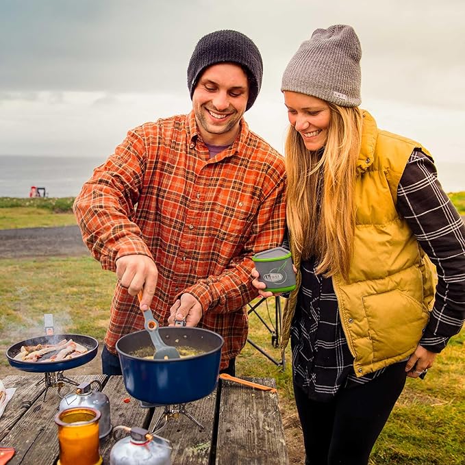 GSI Outdoors Bugaboo Base Camper, High-Efficiency Cookset ??Ceramic Non-Stick Coated