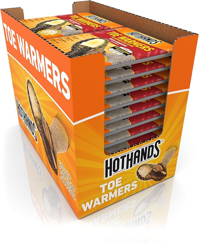 HotHands Toe Warmers - Long Lasting, Odorless, Air Activated - Up to 8 Hours of Heat - 40 Pair