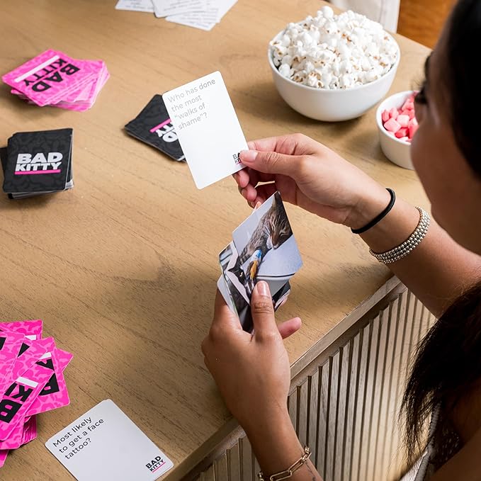 Bad Kitty Party Game - The Ultimate Meme Game with Cats - Exploding with Hilarious Kittens and Freaky Felines! for Friends, Family, College Students, Fun Parties and Board Games Night with Your Group