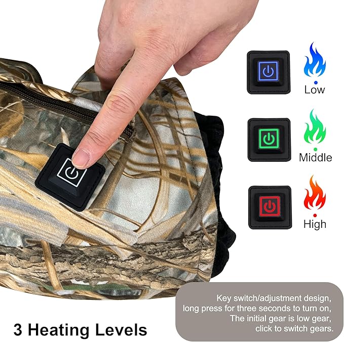 Heated Hand Muff, Electric Heating Hand Warmer Pouch, Suitable for Outdoor Hunting, Sports, Photography, Golf, Football in Cold Winter Keep Warmth (Batteries no Including)