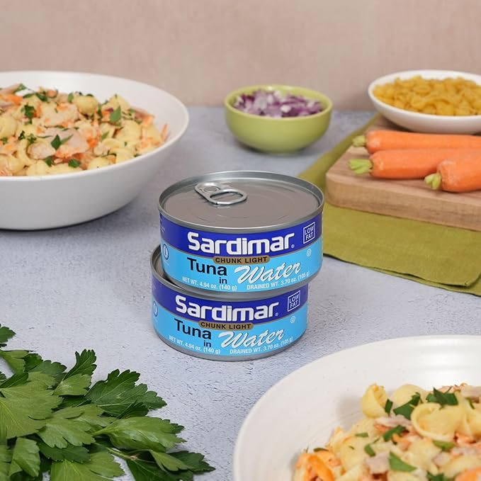 Sardimar Chunk Light Tuna (Water - Pack of 6) - Ready to eat meals in can