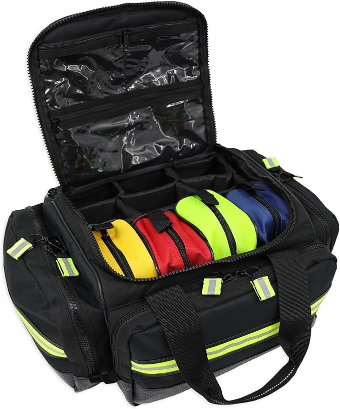 Lightning X Modular Large EMT Medic First Responder EMS Trauma Jump Bag w/Embroidered Name - BLACK