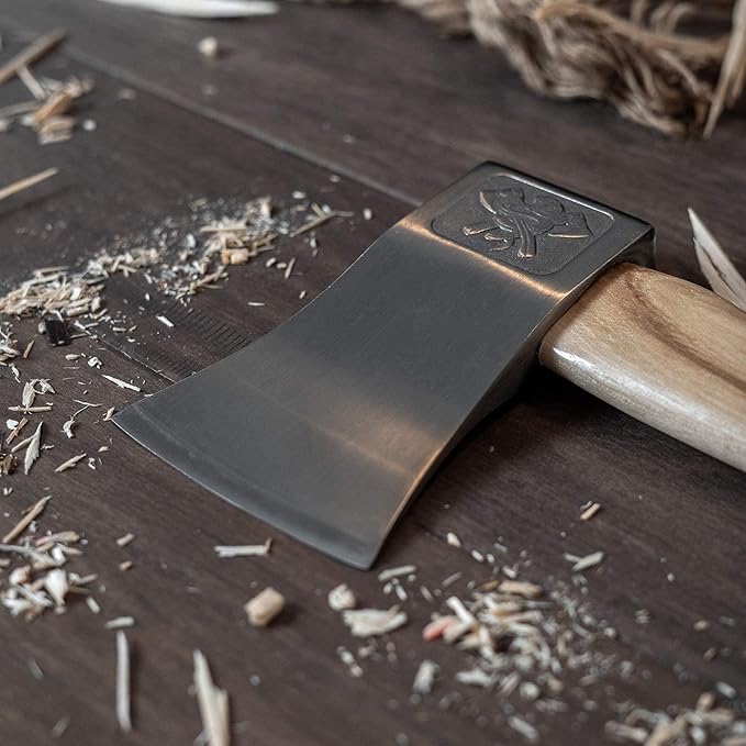 The Bad Axe: World Axe Throwing League Premium Competition Throwing Axe with Throwing Hatchet Nylon Sheath and Hickory Wooden Handle