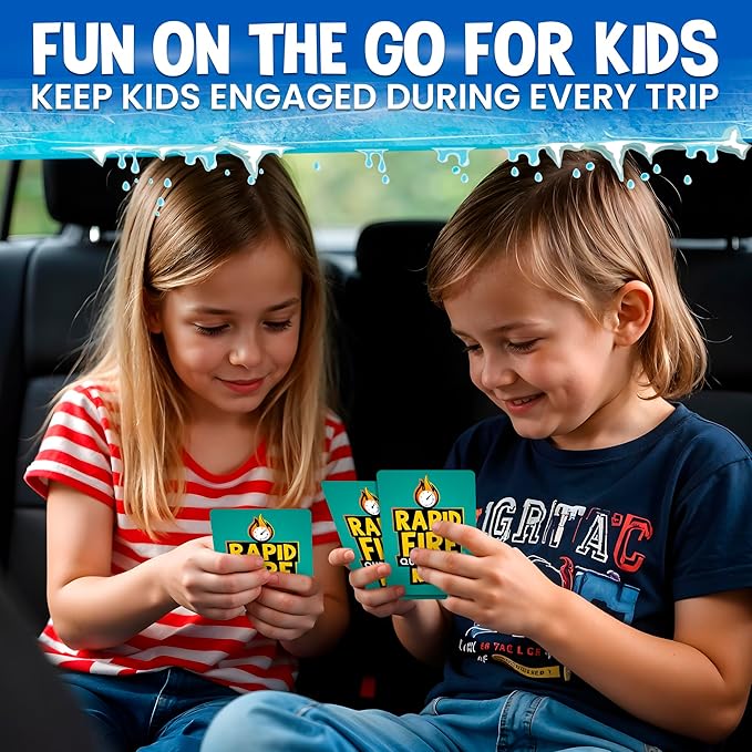 QUOKKA Conversation Cards Game - Kids Premium Version - Break The Ice Game for Kids and Families - Icebreaker Cards with 500+ Questions - Family Game for Children 8-12 - Family Game Night