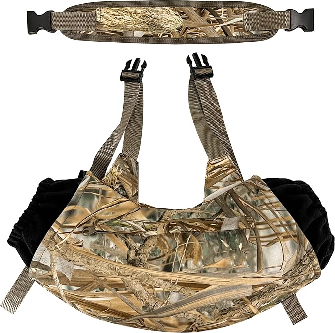 MDSTOP Outdoor Hand Warmer Muff Fits for Hunting, Fly Fishing, Camping, Hiking (New Flannel Camo)