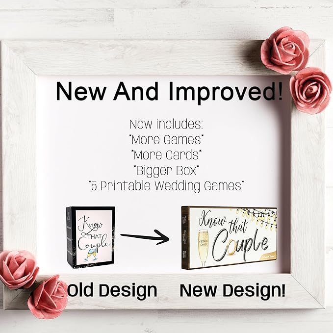 Know That Couple - Bridal Shower & Engagement Party Game 3-in-1 Wedding Celebration Game Fun Storytelling, Music Challenge & Who Knows The Couple Best? Perfect for Bachelorette & Wedding Party Guest