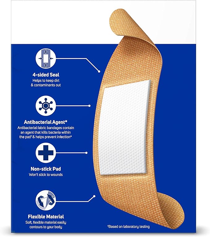 Care Science Variety Bandages Pack, 300 ct Bulk Assorted Sizes | Includes Active, All-Purpose, Waterproof, Heavy-Duty | Breathable Protection for First Aid