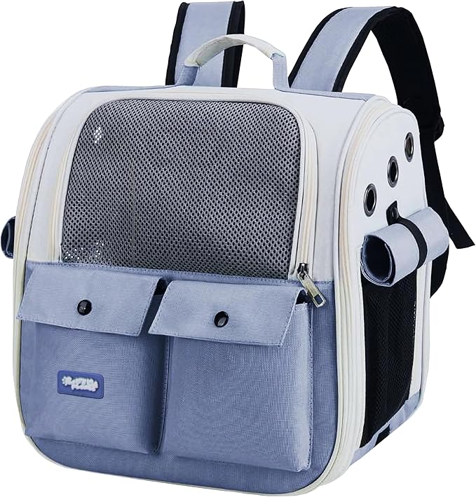Cat Backpack Carrier Airline Approved ??Breathable Pet Carrier Backpack for Small Dogs, Cats, Puppies, Rabbits ??Travel Dog Backpack with Ventilated Design for Hiking, Outdoor, Car Trips