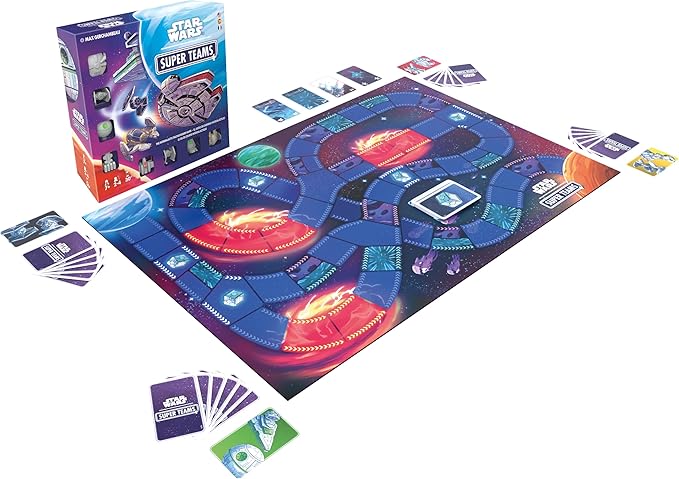 Star Wars Super Teams Board Game - Fast-Paced Strategy Race Through The Galaxy, Fun for Families, Kids & Adults, Ages 7+, 2-4 Players, 30 Minute Playtime, Made by Zygomatic