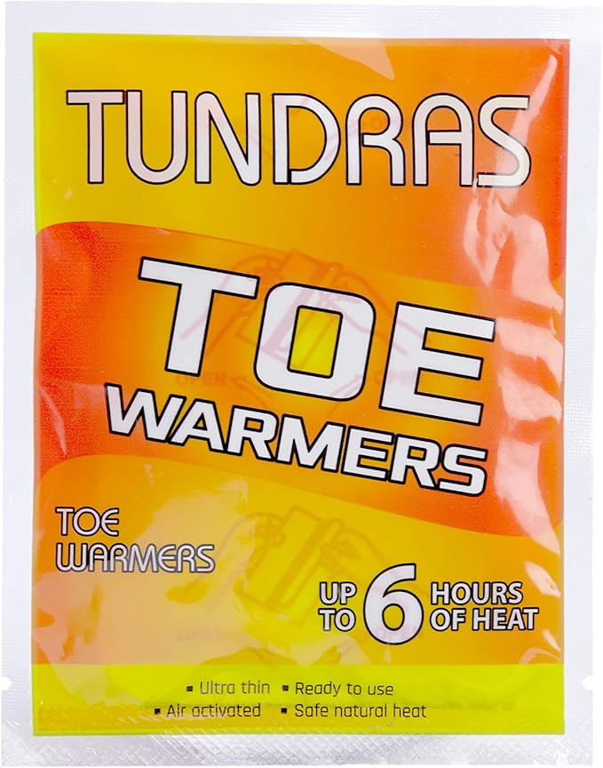 Hot Toe Foot Heat Warmers - 40 Count, Adhesive Long Lasting Air Activated Disposable Natural Heating Pads for Shoes, Boots – Odorless & Comfortable for Outdoor Work, Sports Activities