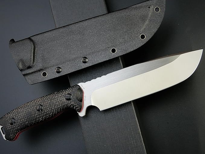 Eafengrow EF143 Fixed Blade Knife AUS-10 Steel Blade Micarta Handle Full Tang EDC Tool Straight Knife for Working Camping Hunting