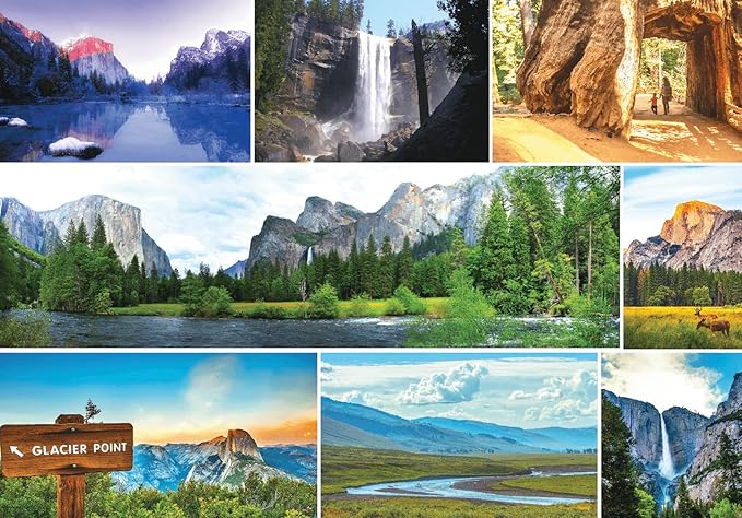 Better Me Yosemite National Park 1000-Piece Puzzle - USA Jigsaw Puzzle Featuring El Capitan, Half Dome, Yosemite Falls & More, for National Park Lovers (1000 Pieces)