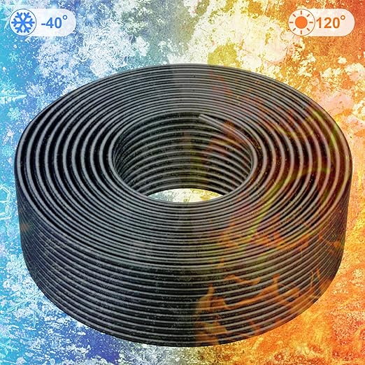 Solar Panel Wire - 200FT Black Tinned Copper Wire, 10AWG (6mm²) PV Wire Solar Extension Cable for Outdoor Automotive RV Boat Marine Solar Panel - Black (10AWG 200FT)