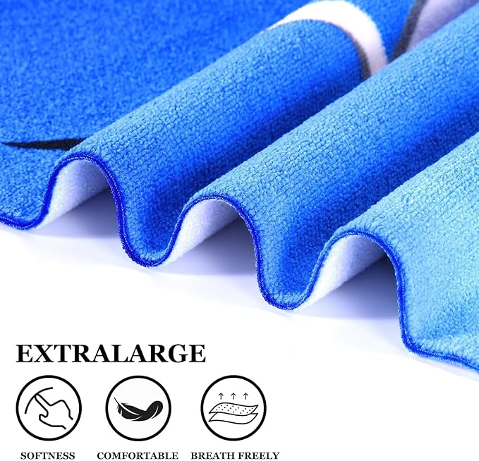6 Packs Oversized Terry Beach Towel Set 36 x 72 Soft Thin Extra Large Big Pool Camping Swim Bulk Towels Blanket Clearance Travel Adult Essentials Accessories Must Haves Vacation Vortex Flower Dolphin