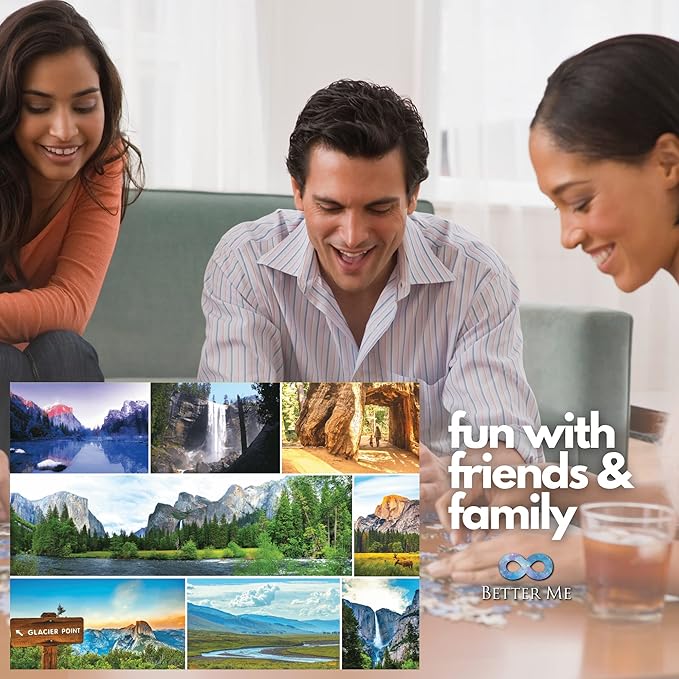 Better Me Yosemite National Park 1000-Piece Puzzle - USA Jigsaw Puzzle Featuring El Capitan, Half Dome, Yosemite Falls & More, for National Park Lovers (1000 Pieces)
