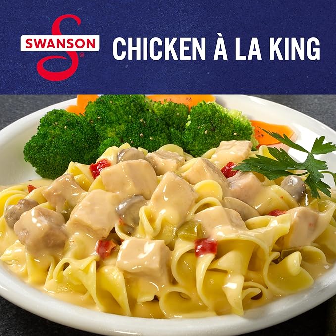 Swanson Canned Chicken a la King With White and Dark Chicken Meat, 10.5 OZ Can (Pack of 5)