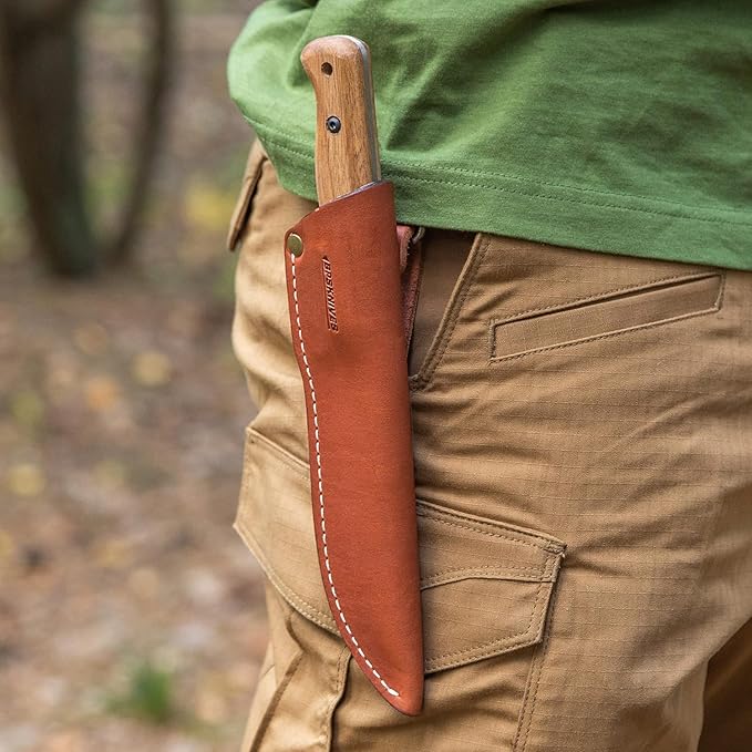 BPSKNIVES B1 CSH - Fixed Blade Outdoor Bushcraft Knife - Carbon Steel Perfect Camping Knife Tactical Knives - Bushcraft Camping EDC Hunting Knives Survival