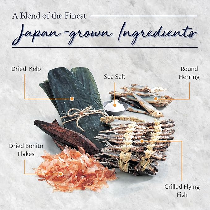Kayanoya Dashi, Original Dashi Stock Powder, Dashi Powder with Superb Flavor from Bonito Flakes, Round Herring, Grilled Flying Fish and More, (8g Packets x 30)