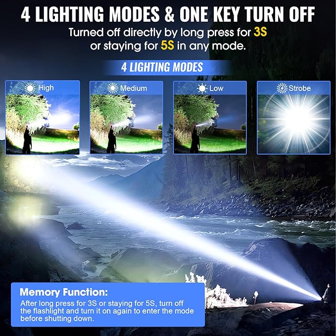 Banral Rechargeable Tactical Flashlights, High Lumens Small Mini USB-C LED Flashlight, Compact EDC Flash Light, 4 Modes&Memory Function, Waterproof Pocket Lights for Home,Camping,Emergency (1, Red)
