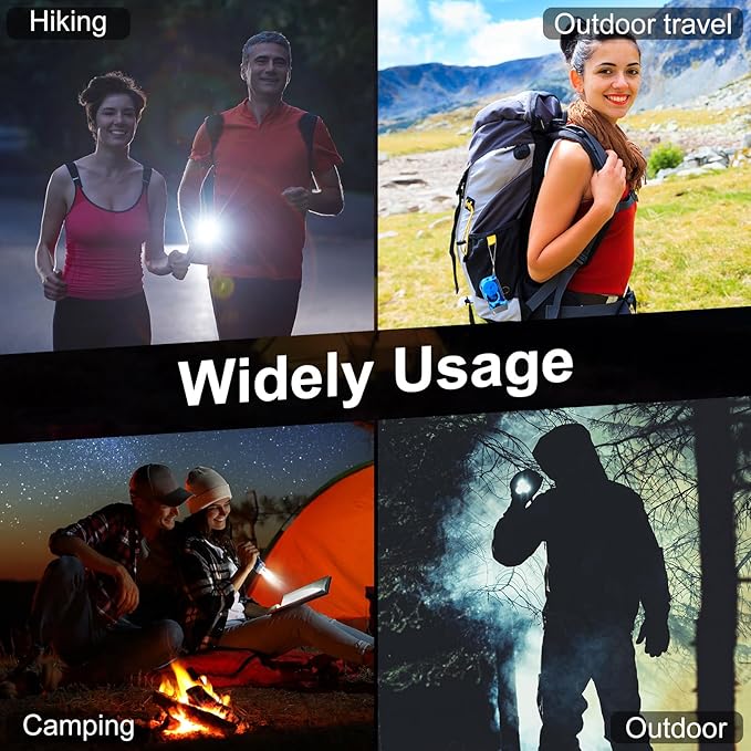 Mudder 24 Pieces Hand Crank Flashlight with LED Self Powered Charging Torch Dynamo for Camping Emergency(Blue)