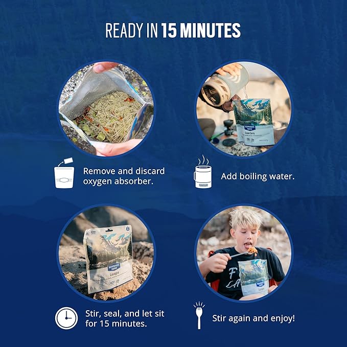 Backpacker's Pantry Drunken Noodles with Chicken | Freeze Dried Backpacking & Camping Food - Emergency Food - 27 Grams of Protein - 6 Count