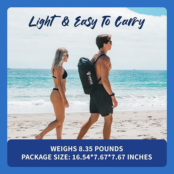 AMMSUN Beach Tent Portable Sun Shelter,9X 9ft Beach Canopy Easy Setup, 9'x9'Lycra Sun Shelter with UPF50+ Protection 4 Sand Bags & 4 Aluminum Poles for Family at The Beach, Camping & Outdoor