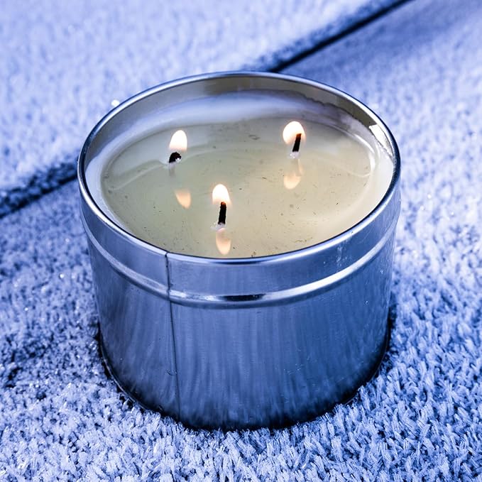 ASR Outdoor 36 Hour Camping Survival Emergency Light Wax Candle Fire Starter in Portable Tin Box, 3 Wick