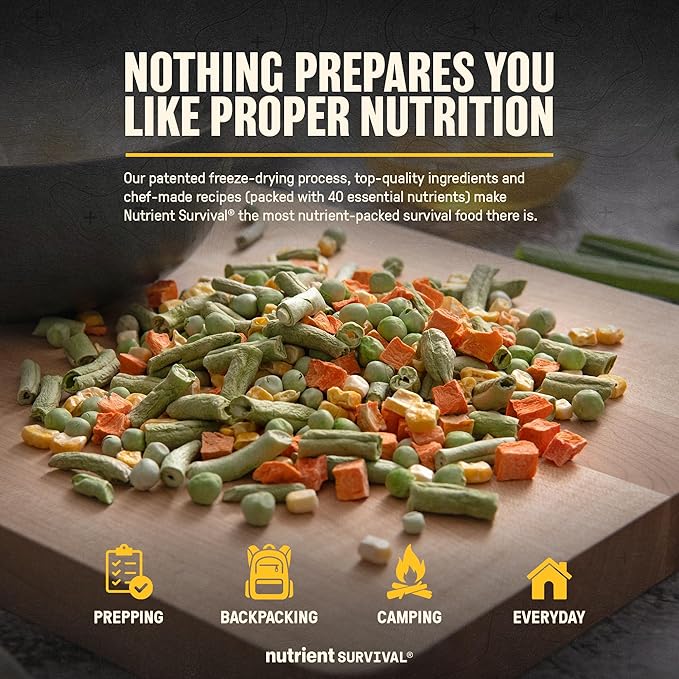 Freeze-Dried Mixed Vegetables ??#10 Can | 25-Year Shelf Life | Emergency Food | Premium Non-GMO Blend