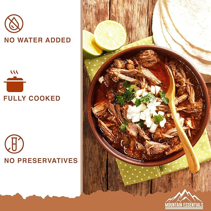 MOUNTAIN ESSENTIALS Fully Cooked Ready to Eat Canned Meat Variety Pack 28 Oz – 3 Beef, 3 Ground Beef, 2 Chicken, 2 Turkey, 2 Pork – Pantry Staples for Daily Use & Emergency Meals – Made in USA 12 Pack