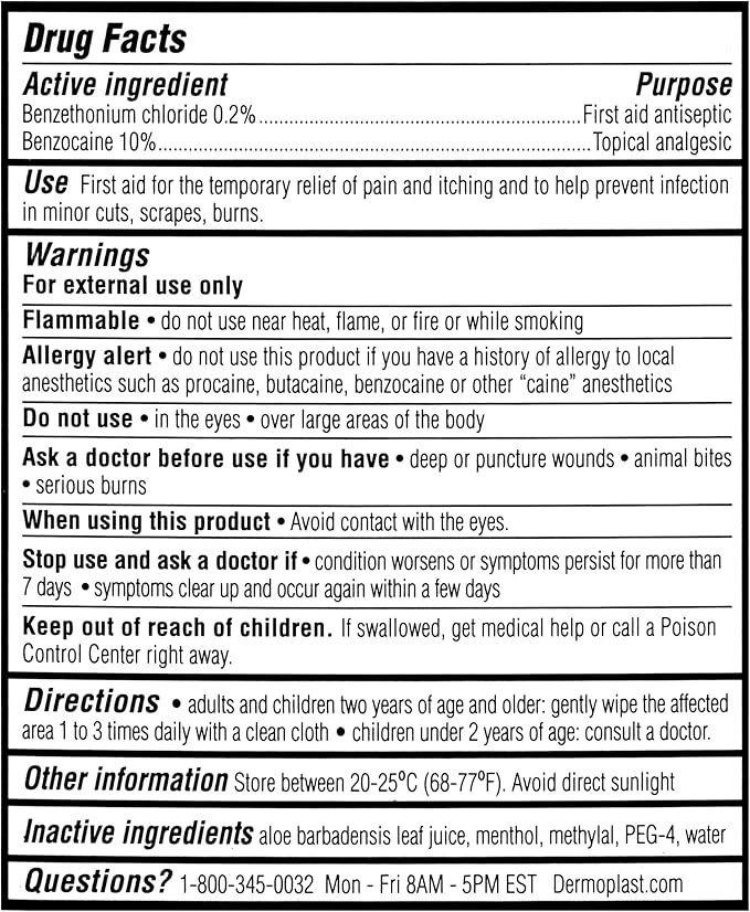 Dermoplast Wound Wipes Medicated First Aid Cloths, Analgesic & Antiseptic Wipes for Treating Minor Cuts, Scrapes and Burns on The Go, Sting Free Formula, 10 Individual Cloths (Packaging May Vary)