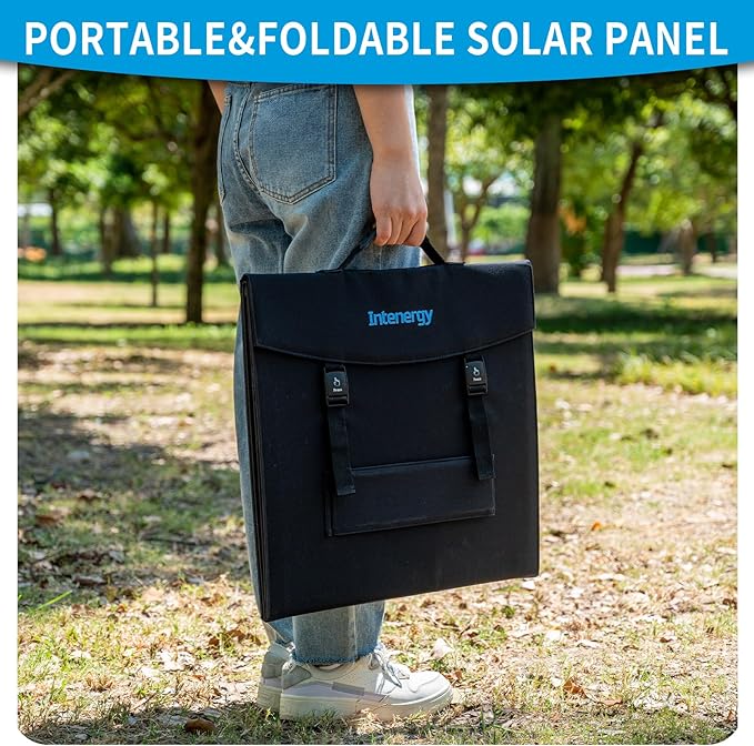 100W 12V Foldable Solar Panel ??Monocrystalline Portable Charger for Camping, Laptop & Smartphone with 5V USB & 18V DC Output