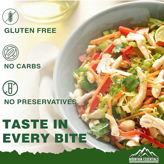 MOUNTAIN ESSENTIALS All Natural Canned Turkey 28 Oz – Fully Cooked, Ready to Eat White Meat – Pantry Staple for Daily Meals, Emergency, Survival & Camping – 5-Year Shelf Life – Made in USA – 6 Pack