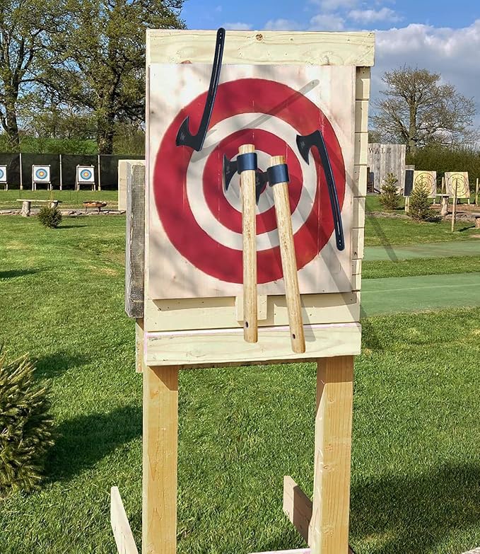 Throwing Axes, 16.2-inch Throwing Tomahawks High Carbon Steel & Wooden Handle, for Axe Throwing Recreation and Competition