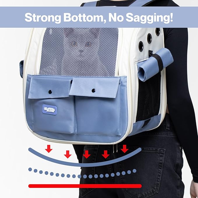 Cat Backpack Carrier Airline Approved ??Breathable Pet Carrier Backpack for Small Dogs, Cats, Puppies, Rabbits ??Travel Dog Backpack with Ventilated Design for Hiking, Outdoor, Car Trips