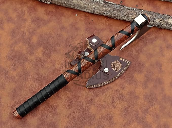 | Exquisite Handmade Viking Axe - Ideal for Collectors & Enthusiasts | Authentic, Artisan-Crafted | Medieval Styled Axe with Durable and Robust High Carbon Steel (GC-AX10)