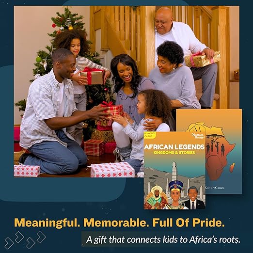 Kulture Games - Educational Playing Cards African History - Fun Playing Cards for Adults & Kids - Homeschool Learning Cultural - African Legends Kingdoms Stories - History Learning - Ages 6+