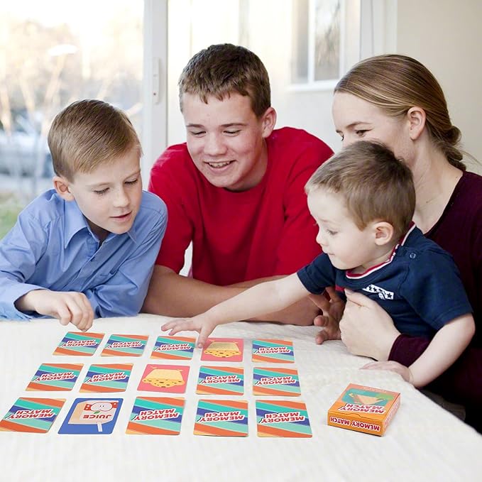 LotFancy Card Games for Kids, 6 Decks, Go Fish, Old Maid, Crazy Eights, Memory Match, Slap Jack, Animal Playing Cards, Easter Basket Stuffers, Stocking Stuffers, Birthday Gifts