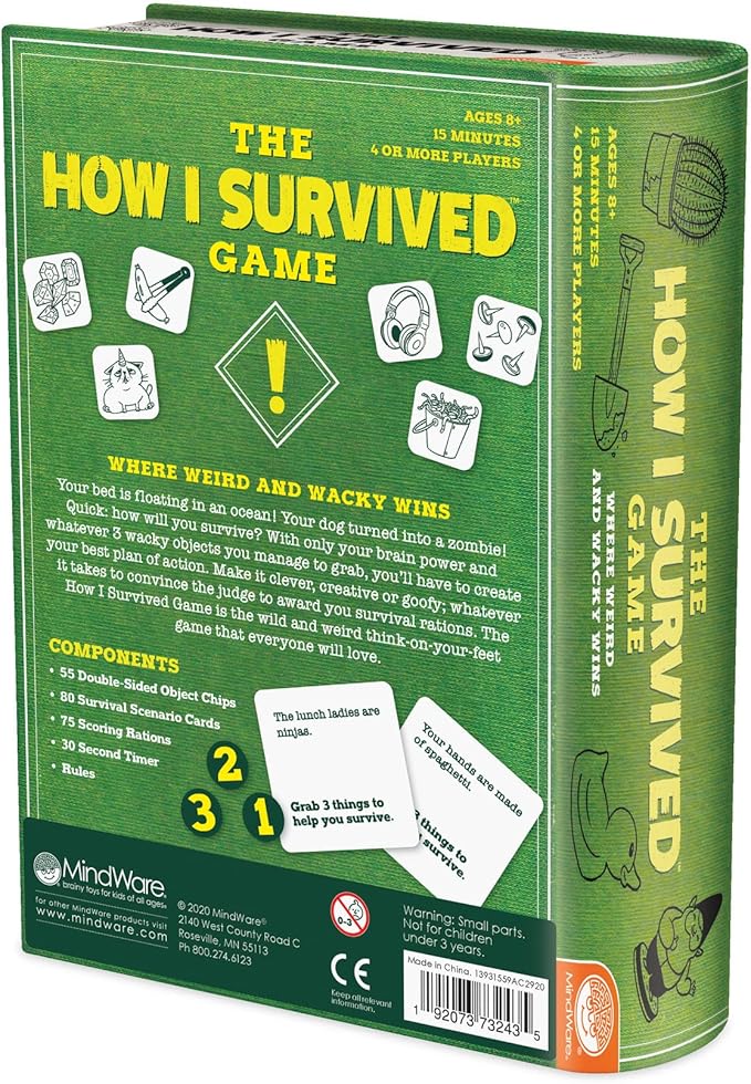 MindWare The How I Survived Card Game Hilarious for Kids & Adults Laugh til You Cry, Super Funny Kid-Humor Gift for Boys & Girls Ages 8+