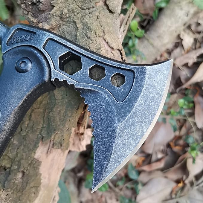 Doom Blade Camping Axe, Survival Throwing Hatchet with Sheath,Tactical Tomahawk Camping Cutting Wood Axe