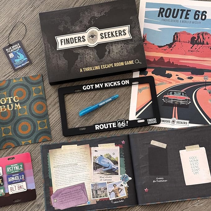 Mystery Game | Route 66 Road to Riches – Be a Detective and Investigate an Unsolved case, Puzzle Game Like an Escape Room, for Date Night, Family Night or Solo.