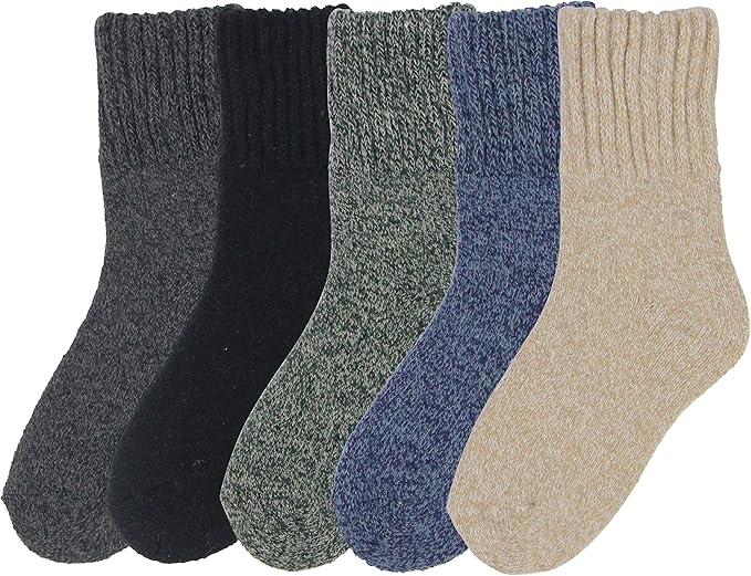 BomKinta Boot Socks for Women Winter Solid Thick Warm Socks Cozy Crew Socks Christmas Gift