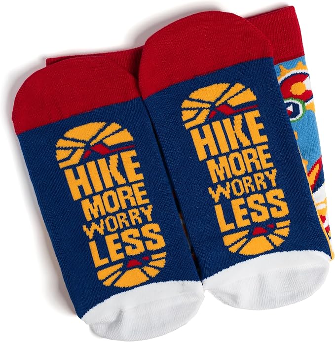 Lavley Outdoors Socks With Fun Sayings - Cool Gifts for Hiking, Camping, and Mountain Lovers