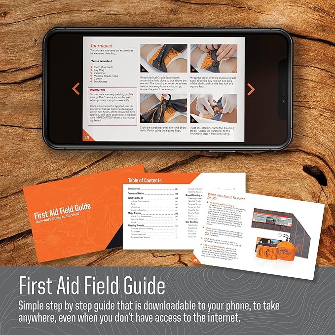 Compact First Aid Kit, Medical Grade Adhesive, Emergency Response Kit, 1 Pound (Full Kit)
